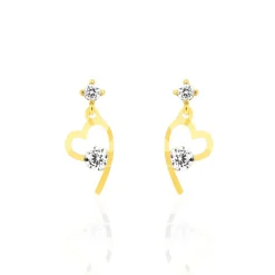 Histoire d'Or Boucles D'oreilles Pendantes Romance De Zirconium or jaune oxyde Online