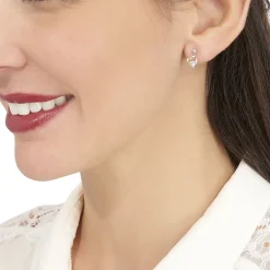 Histoire d'Or Boucles D'oreilles Pendantes Romance De Zirconium or jaune oxyde Online