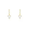 Histoire d'Or Boucles D'oreilles Pendantes Luminita Or Jaune Oxyde De Zirconium New