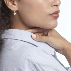 Histoire d'Or Boucles D'oreilles Pendantes Or Jaune Fidelia Cristal New