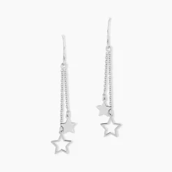 Histoire d'Or Boucles D'oreilles Pendantes Juliette Argent Blanc Outlet