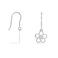 Histoire d'Or Boucles D'oreilles Pendantes Lucrezia Argent Blanc Sale