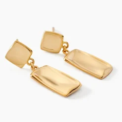 Histoire d'Or Boucles D'oreilles Pendantes Organica Or Jaune Online