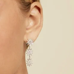 Histoire d'Or Boucles D'oreilles Pendantes Daisy Argent Blanc Oxyde De Zirconium Discount