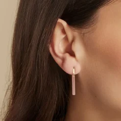 Histoire d'Or Boucles D'oreilles Pendantes Halcyone Or Jaune Calcédoine or jaune calcédoine pêche Sale