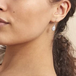 Histoire d'Or Boucles D'oreilles Pendantes Perce-neige Argent  Oxyde De Zirconium
