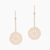 Histoire d'Or Boucles D'oreilles Pendantes Rotonda Argent Rose Discount