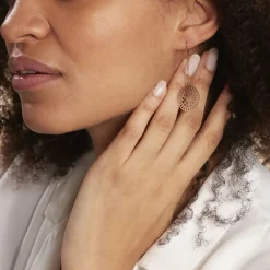 Histoire d'Or Boucles D'oreilles Pendantes Rotonda Argent Rose Discount