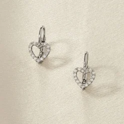 Histoire d'Or Boucles D'oreilles Pendantes Elisene Argent Blanc Oxyde De Zirconium Outlet