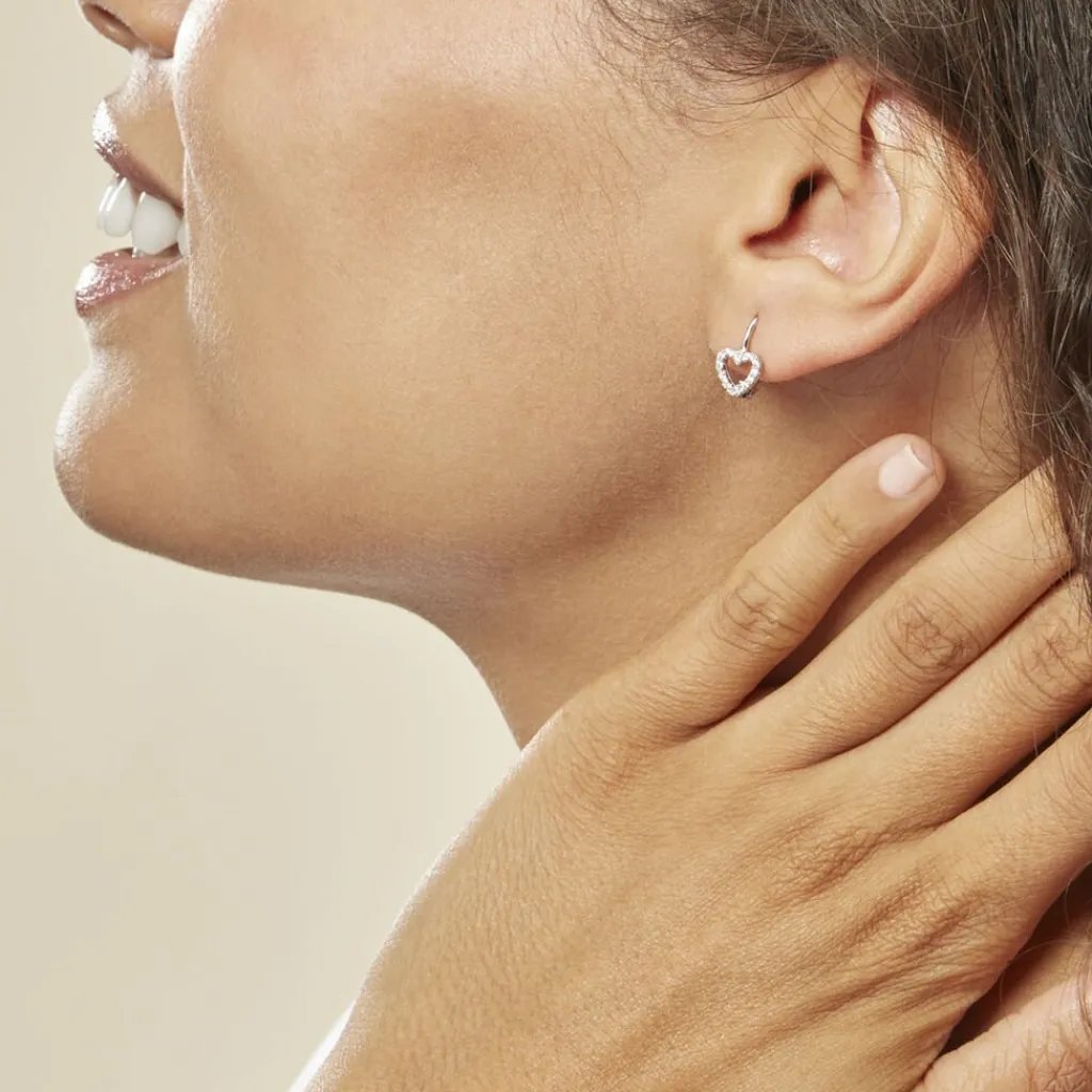 Histoire d'Or Boucles D'oreilles Pendantes Elisene Argent Blanc Oxyde De Zirconium Outlet