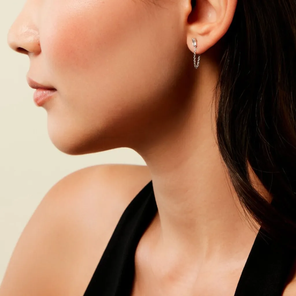 Histoire d'Or Boucles D'Oreilles Pendantes Manuelita Argent Blanc Oxyde De Zirconium Discount