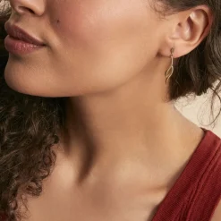 Histoire d'Or Boucles D'oreilles Pendantes Merone Vagues Or Jaune Outlet