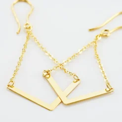 Histoire d'Or Boucles D'oreilles Pendantes Ella Or Jaune Clearance