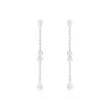 Histoire d'Or Boucles D'oreilles Pendantes Kelan Argent Blanc Oxyde De Zirconium Clearance