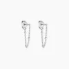Histoire d'Or Boucles D'oreilles Pendantes Leent Argent Blanc Best