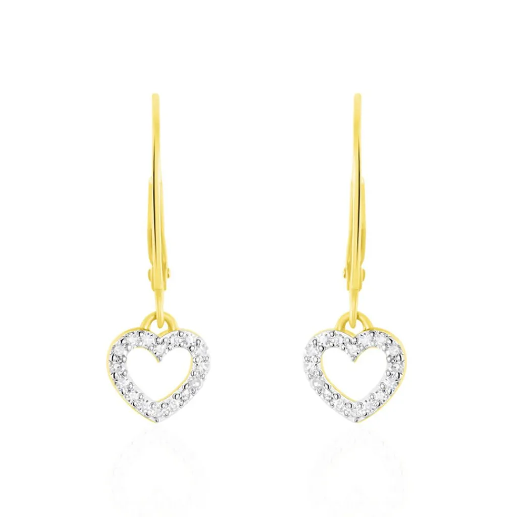 Histoire d'Or Boucles D'oreilles Pendantes Ursa Or Jaune Diamant Sale