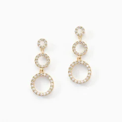 Histoire d'Or Boucles D'oreilles Pendantes Camron Or Jaune Oxyde De Zirconium Best