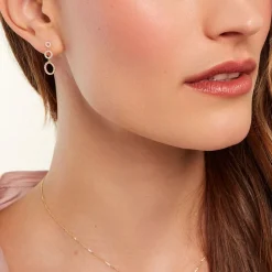 Histoire d'Or Boucles D'oreilles Pendantes Camron Or Jaune Oxyde De Zirconium Best