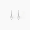 Histoire d'Or Boucles D'oreilles Pendantes Bo Coeur Pm Or Blanc Oxyde De Zirconium Clearance