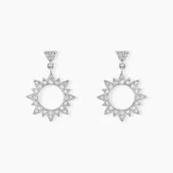 Histoire d'Or Boucles D'oreilles Pendantes Teana Argent Blanc Oxyde De Zirconium Clearance