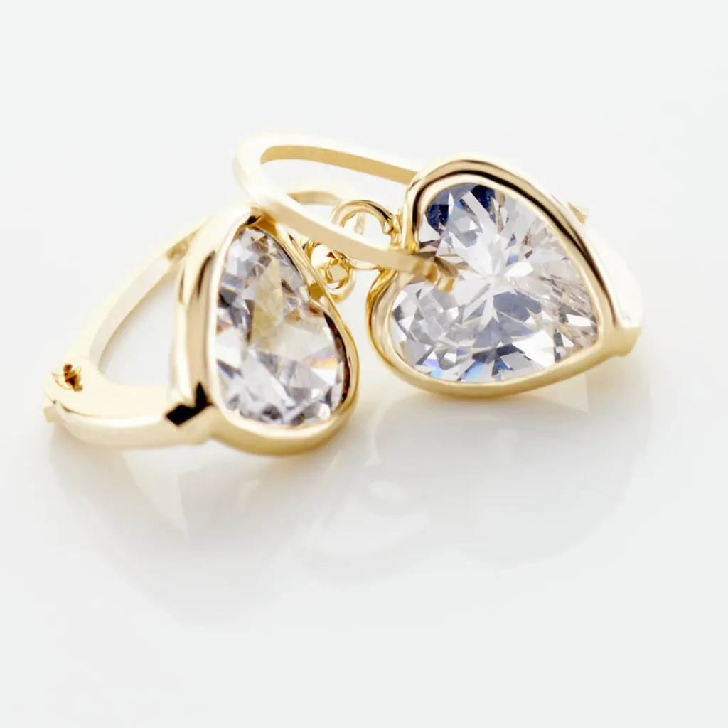 Histoire d'Or Boucles D'oreilles Pendantes Gredel Or Jaune Oxyde Best