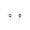 Histoire d'Or Boucles D'oreilles Pendantes Enid Or Blanc Diamant