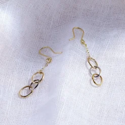 Histoire d'Or Boucles D'oreilles Pendantes Lucette Or Bicolore Hot