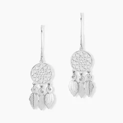 Histoire d'Or Boucles D'oreilles Pendantes Ida Argent Blanc Discount