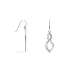 Histoire d'Or Boucles D'oreilles Pendantes Odile Argent Blanc Oxyde De Zirconium Hot
