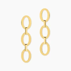 Histoire d'Or Boucles D'oreilles Pendantes Sprita Acier Doré