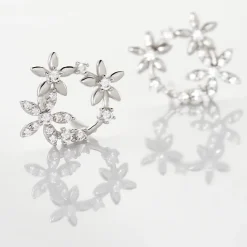 Histoire d'Or Boucles D'oreilles Pendantes Elinia Argent Blanc Oxyde De Zirconium Sale