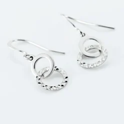 Histoire d'Or Boucles D'oreilles Pendantes Argent Blanc Best