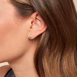 Histoire d'Or Boucles D'oreilles Pendantes Mahe Or Jaune Diamant Best