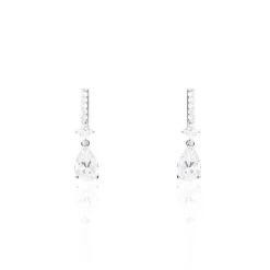 Histoire d'Or Boucles D'oreilles Pendantes Eowyn Argent Blanc Oxyde De Zirconium Discount