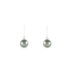 Histoire d'Or Boucles D'oreilles Pendantes Elitivae Or Blanc Perle De Tahiti Sale