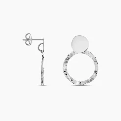 Histoire d'Or Boucles D'oreilles Pendantes Merrilie Argent Blanc Online