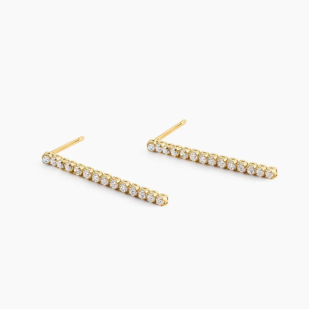 Histoire d'Or Boucles D'Oreilles Pendantes Ercole Or Jaune Oxyde De Zirconium Clearance