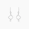 Histoire d'Or Boucles D'oreilles Pendantes Louison Argent Blanc Sale