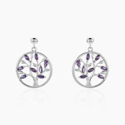 Histoire d'Or Boucles D'oreilles Pendantes Venka Argent Blanc Oxyde De Zirconium Online