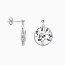 Histoire d'Or Boucles D'oreilles Pendantes Venka Argent Blanc Oxyde De Zirconium Online