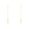 Histoire d'Or Boucles D'oreilles Pendantes Minimalist Chic Or Jaune Oxyde Clearance