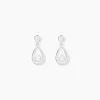 Histoire d'Or Boucles D'oreilles Pendantes Phaenna Or Blanc Oxyde De Zirconium Outlet
