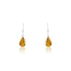 Histoire d'Or Boucles D'oreilles Pendantes Argent Blanc Mareme Ambre Hot
