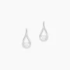 Histoire d'Or Boucles D'oreilles Pendantes Paloma Argent Blanc Oxyde De Zirconium New