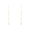 Histoire d'Or Boucles D'oreilles Pendantes Otso Or Jaune Oxyde De Zirconium New