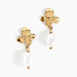 Histoire d'Or Boucles D'oreilles Pendantes Audley Or Jaune Perle De Culture Sale