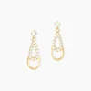 Histoire d'Or Boucles D'oreilles Pendantes Britain Or Jaune Oxyde De Zirconium Hot