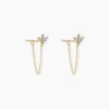 Histoire d'Or Boucles D'oreilles Pendantes Gianpaolo Or Jaune Diamant