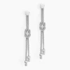 Histoire d'Or Boucles D'oreilles Pendantes Deauville Argent Blanc Discount