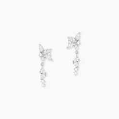 Histoire d'Or Boucles D'Oreilles Pendantes Glow Up Argent Blanc Oxyde De Zirconium Hot